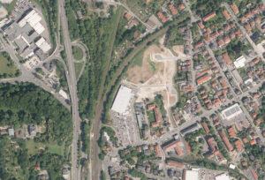 Luftaufnahme der Gaudlitzkreuzung