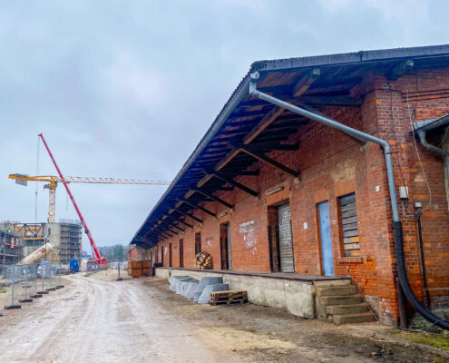 Die Sanierung der alten Pakethalle beginnt